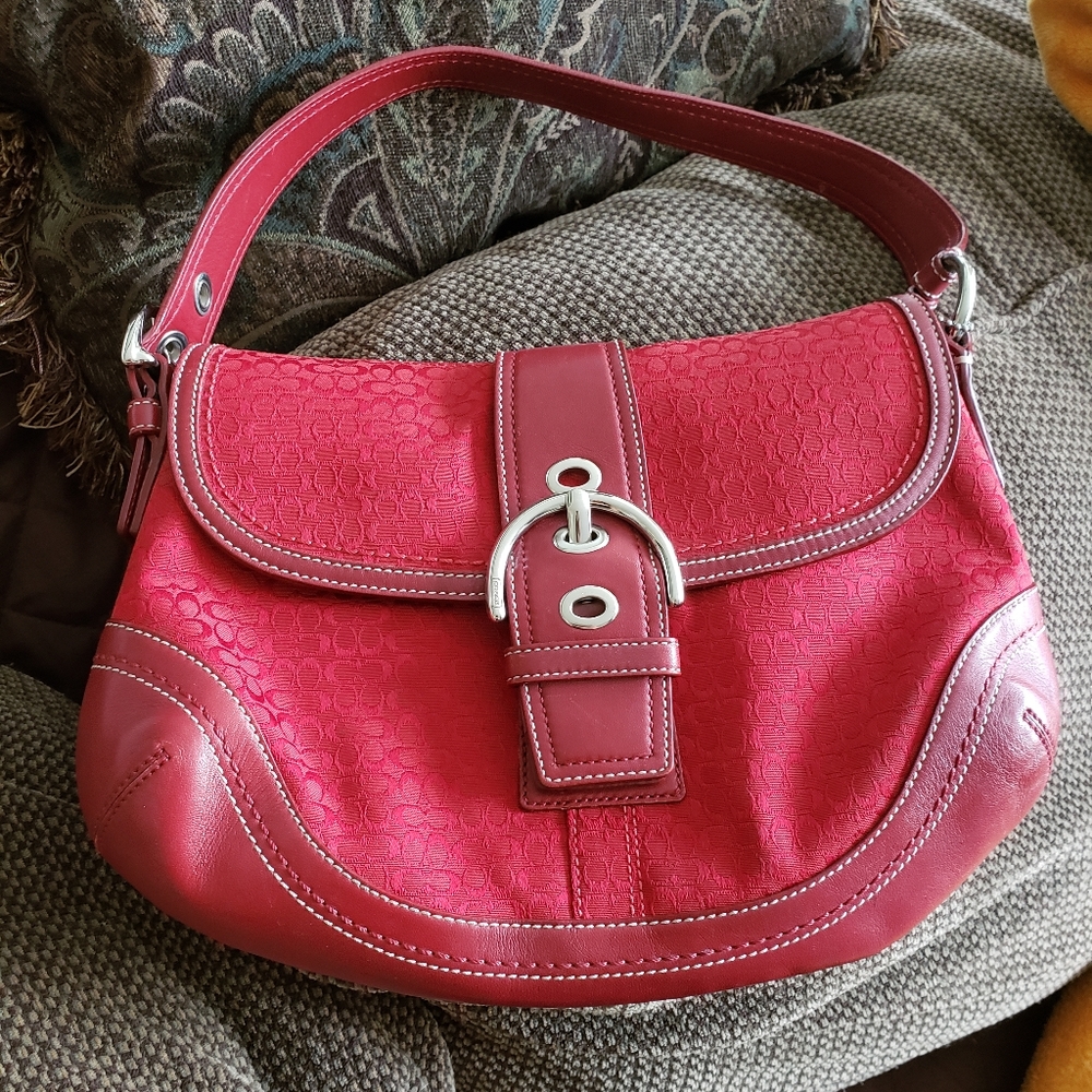 Coach purse red coach purse